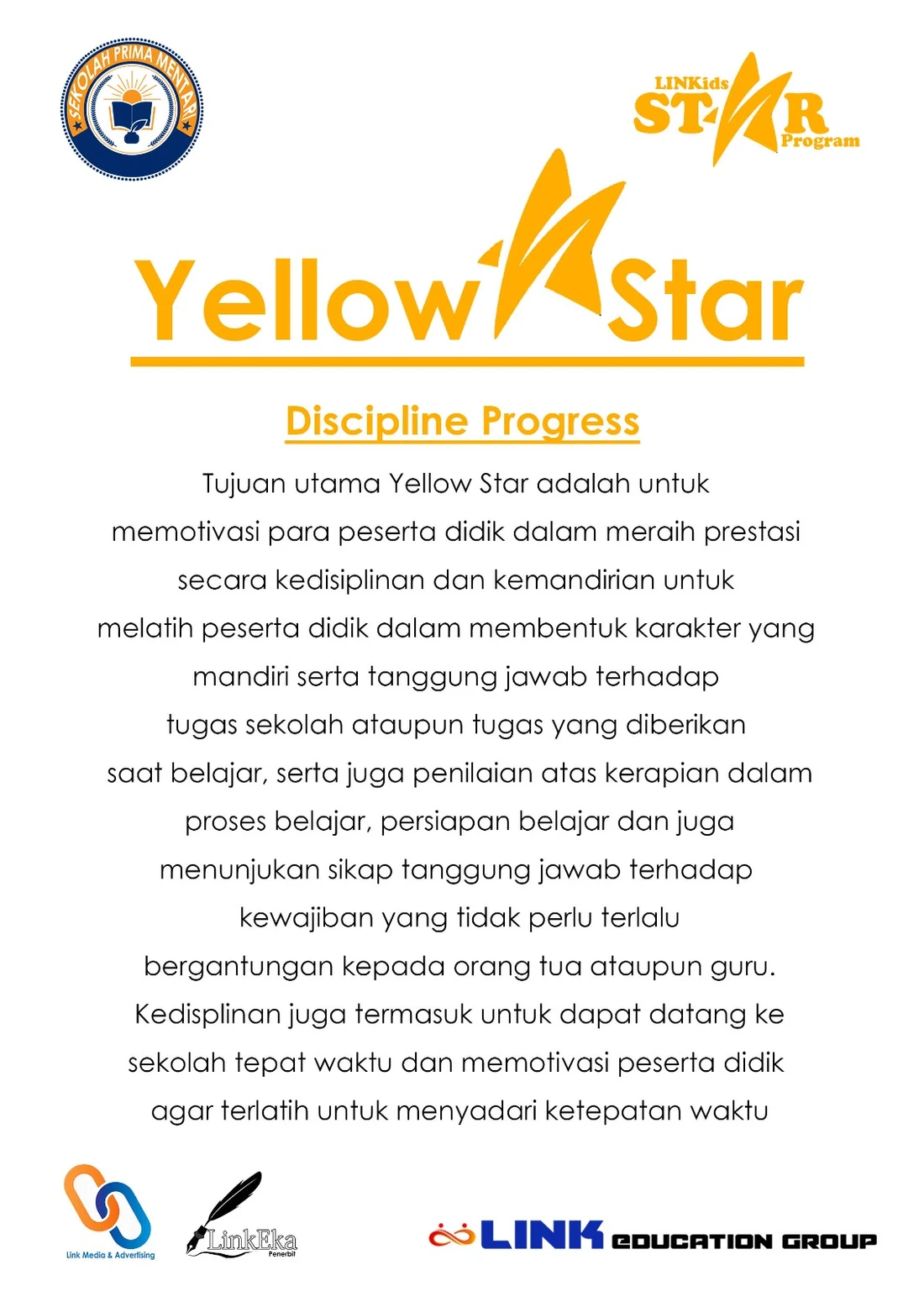 Yellow Star — Discipline Progress.